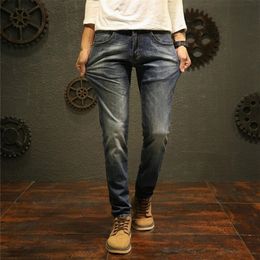 Top Quality On s Design Men Jeans Stretch Long Pants 201128