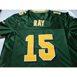 Mit Custom Men Youth women Vintage Edmonton Eskimos #15 Ricky Ray Football Jersey size s-4XL or custom any name or number jersey
