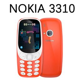Original Refurbished Cell Phones Nokia 3310 3G WCDMA 2G GSM 2.4 Inch 2MP Camera Dual Sim Unlocked Phone For Student Old People