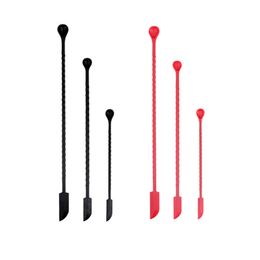 Mini Silicone Spatula Set Lengthened Cosmetic Bottle Jam Baking Tool Heat Resistant Double-head Scraper Stirring Spoon Kitchen Cake Baking Accessories HY0395
