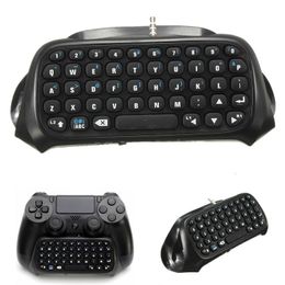 1Pc Wireless Bluetooth Chatpad Message Keyboard for Sony for PlayStation 4 for PS4 Controller Black