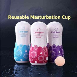 NXY Sex Men Masturbators Sc Big Size Male Masturbation Cup Soft Realistic Vagina Anal Oral Toys for Vacuum Sucking Masturbador 0412