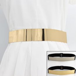 Belts Designer For Woman Gold Silver Colour Luxury Waistband Classy Elastic Ceinture Femme Women Wide Belt Metal Dress BeltBelts