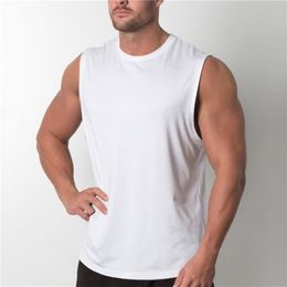 Brand Plain Tank Top Men Bodybuilding singlet Gym Stringer Sleeveless Shirt Blank Fitness Clothing Sportwear Muscle Vest 220624