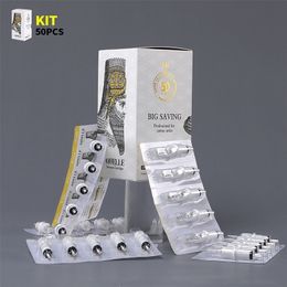 QUELLE Tattoo Cartridges Needles 50Pcs Mixed #12 Standard Disposable Sterilised Safe with Membrane Assorted Size 220316