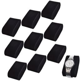 10PCS Wholesale Durable Portable Watch Pillows Display for Wristwatch Bracelet Pad Storage Box Stand Cushion black White 220624