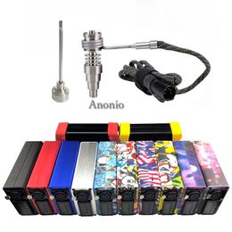 coil nailer nails UK - Smoking Accessories Enail Dnail Vaporizer Device Dab Box Temperature Control Mod With 20mm Coil Heater Titaniun Nail Dabber Tool for Glass Water Bong