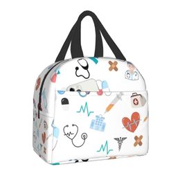 Custom Nursing Supplies Bag Men Women Cooler Thermal Insulated Lunch Boxes for Children School 220711