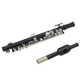 Piccolo Ottavino Half-size Flute Silver Plated C Key Cupronickel with Cleaning Cloth Screwdriver Padded Box Woodwind Instruments