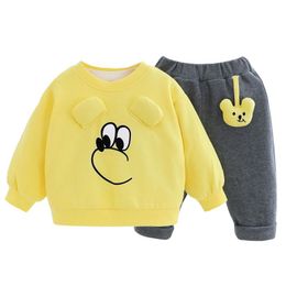 Clothing Sets Toddler Infant Clothes Spring Baby Boys Girls Cartoon T Shirt Pants Children Casual Outfits Kids Vacation CostumeClothing