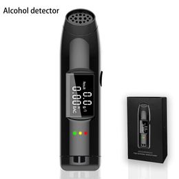 Breathalyser Test Professional Accurate Reading Portable Non-contact Car Tester Blowing With Digital LED Screen USB Rechargeable
