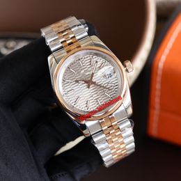 High Quality Watches 126201 36mm Date Miyota 8215 Automatic Womens Mens Watch Sapphire Mirror Silver Dial Rose Gold Two-Tone Bracelet Gents Ladies Wristwatches