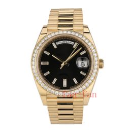 A brand-new mens watch Day-Date 40mm FACTORY Diamond Champagne President 228348RBR Watch self-winding 3255 mechanical Wristwatch