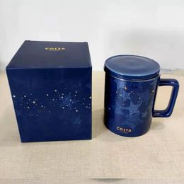 The latest 12oz Costa ceramic mug, romantic Costa coffee cup, supports Customised logo