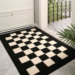 Door Mat for Household Entrance Dust Removal and Abrasion Resistant Simple Absorbent Anti-slip Carpet