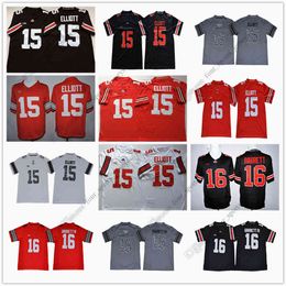 NCAA Ohio State Buckeyes College Football Jersey 15 Ezekiel Elliott 16 J.T Barrett High Quality stitched jerseys