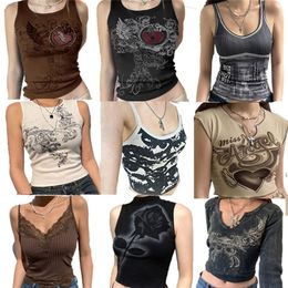 Vintage Clothes Y2k Corset Crop Top Women Cyber Baby Tee Emo Gothic Coquette Aesthetic Grunge Fairy Core 90s Ropa Fairycore 220802