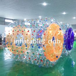Top Quality PVC Inflatable Water Roller Wheel New Water Play Equipment Transaprent Zorb Roller Ball