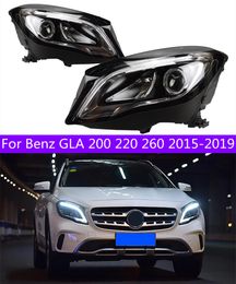 Car Styling LED Head Lights For Benz GLA 200 220 260 20 15-20 19 DRL Upgrade Front Light Daytime Running Lamp
