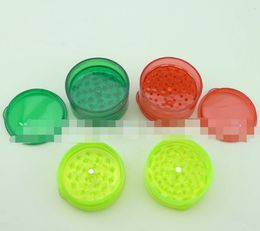 2021 Mini Tobacco Grinders Hard Plastic Material Dry Herb Muller Crusher 2 parts 30mm Herbal Grinder for Smoking Pipes Tools