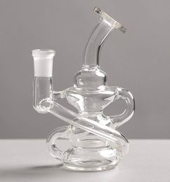 glass bongs bong Hookahs Smoking Accessories pipe bubbler ash catcher This double backwater mini water pipe can be Customised