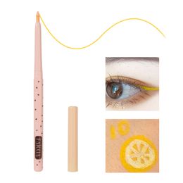 Eyeliner gel pen lying silkworm pen eye makeup tool S10 cheese lemon 1pc