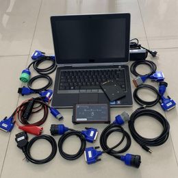 scanner adapters UK - 2022 Professional Diesel Heavy Duty Truck Scanner tool DPA5 Dearborn Protocol Adapter USB Connection Diagnostic tools latest software on Used laptop E6320 I5