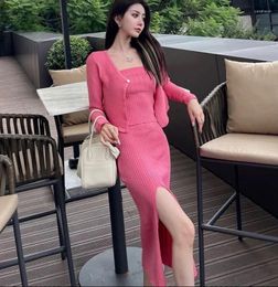Women's Sweaters The Spring And Autumn Period Temperament Of Cultivate One's Morality Brim Knitting Show Thin Three-piece Suit Female