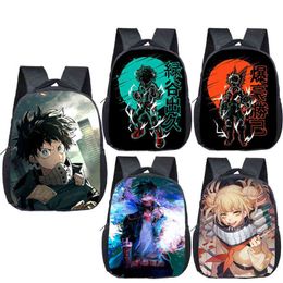 Anime Boku no Hero Academia Mini Backpack Teenage Student School Bags Izuku Midoriya Bakugou Katsuki My Hero Academia Backpack AA220316