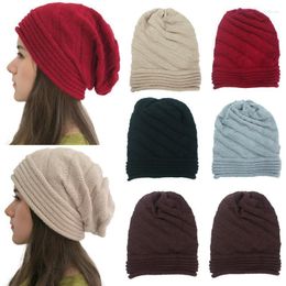 Beanie/Skull Caps Women Fashion #40 Outdoor Solid Splice Hats Hollow Crochet Knit Holey Beanie Cap Colour Elegant Lady Winter Scot22