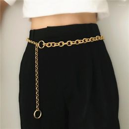 Belts Metal Chain For Women Luxury Designer Brand Gold Corset Tassel Dresses Punk Fringe Waist Female Skinny WaistbandBelts Fred22