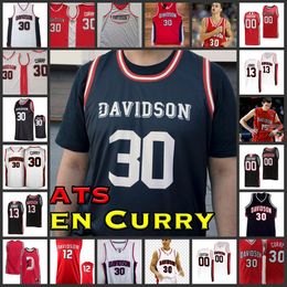0 Curry Stephen Jerseys 2022 NCAA Custom Davidson Wildcats Basketball Jersey 31 Kellan Grady 3 Jon Axel Gudmundsson 12 David Kristensen Bates Jones Jerseys Stitched
