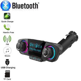 usb fm bluetooth transmitter UK - Wireless Car Bluetooth TF Card Mp3 Player FM Transmitters BT06 Radio Adapter With Dual USB Charger Hands Car Kit With Large LE262R