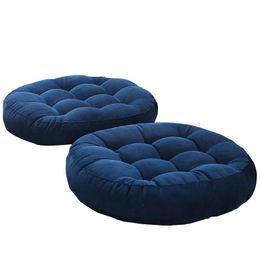 Cushion/Decorative Pillow 42x42cm Squard/round Shaped Corduroy Seat Cushion Thick Futon Floor Balcony Window Tatami Mat CushionCushion/Decor