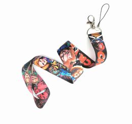 KeyChain 10PCS Child's Play movies Cartoon Anime Mobile phone Lanyard ID Card Pendant Party Gift Favors Small Wholesale