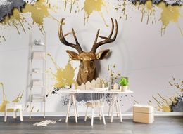 custom 3D Wallpaper Mural Stereoscopic animal Photo Wall papers For Living Room Bedroom TV Background Room Decor Painting murals wallpapers home improvement