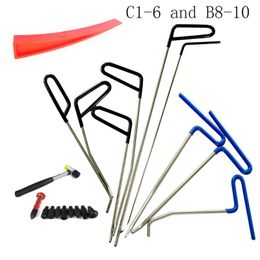 Professional Hand Tool Sets 1/6/9 Pcs Dent Removal Push Rods Set Paintless Repair Tools For Car Remover Puller Hail Damage KitProfessional