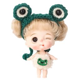 Süße BJD -Puppen für Mädchen Spielzeug Big Eyes Dress Up Doll Simulation Prinzessin Cosplay Rag Key Chain Doll Bag Anhänger Geburtstagsgeschenk