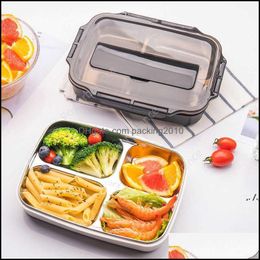 Food Savers Storage Containers Kitchen Organisation Kitchen Dining Bar Home Garden 3 Grid/4 Grid Bento Box 304 Stainless Steel Lunch Rice