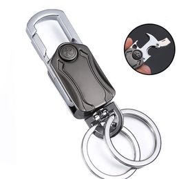 -Multifunktionaler Flaschenöffner Gyro Keychain Letter Opener Herrenauto Taille Schnalle Personalisierte Business Key Ring SN4497