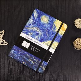 A5 Van Gogh Bullet Dotted Journal Sketchbooks Vincent Starry Night Blossoming Almond Tree Ruled Lined Notebook 220401