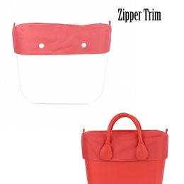 Evening Bags Pure Solid Colour Microfiber Fabric Cloth Waterproof Trim With Zipper Decoration For Obag O Bag Classic MiniEvening