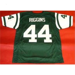 Uf Chen37 Goodjob Men Youth women Vintage CUSTOM #44 JOHN RIGGINS green Football Jersey size s-5XL or custom any name or number jersey