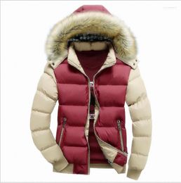 Men's Down & Parkas Cotton-padded Clothes Thickened For Young People With Removable Hats In The Trend S-7XL Phin22