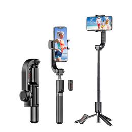 Selfie Monopods Single Axis Gimbal Mobile Phone Stabilizer Anti-Shake Tripod Remote Selfie Stick with retail package
