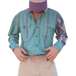 Men's Casual Shirts Man Stylish Button Blouse Summer Tops Hombre Fashion Striped Men Short Sleeve Stand Collar Shirt Camisa MasculinaMen's