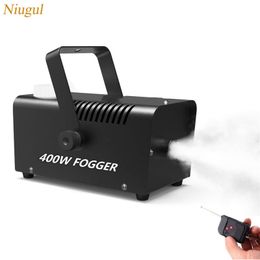 Fogger Ejector 400W Smoke Machine Wireless Remote Control For Party Christmas Halloween and Wedding Disinfection Fog Y201006