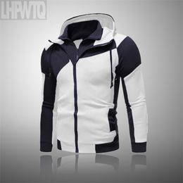 2020 Casual Tracksuit Men Sets Hoodies And Pants Two Piece Sets Zipper Hooded Sweatshirt Outfit Sportswear Male Suit Clothing LJ201125