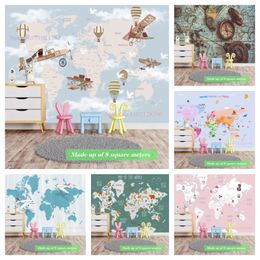 Wallpapers Custom Wallpaper Cartoon Mural For Children's Nursing Room Wall Background Decoration Large Size Canvas Kid BedroomWallpapers