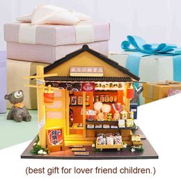 DIY DollHouse Wooden Doll Houses Miniature Dollhouse Furniture Kit Toys for children New Year Christmas Gift Casa